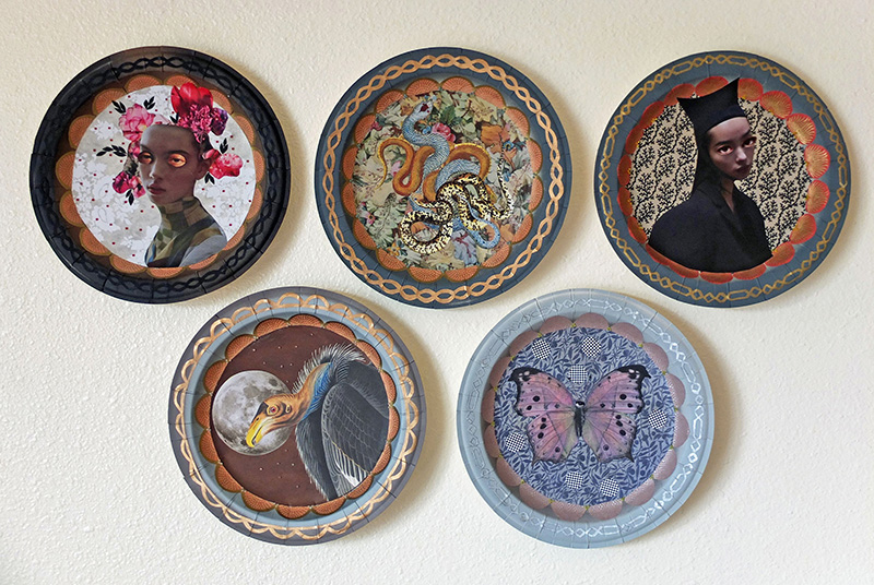 Five Paper Plates by Lynn Skordal