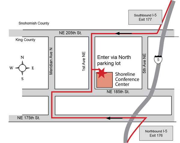 shoreline center map